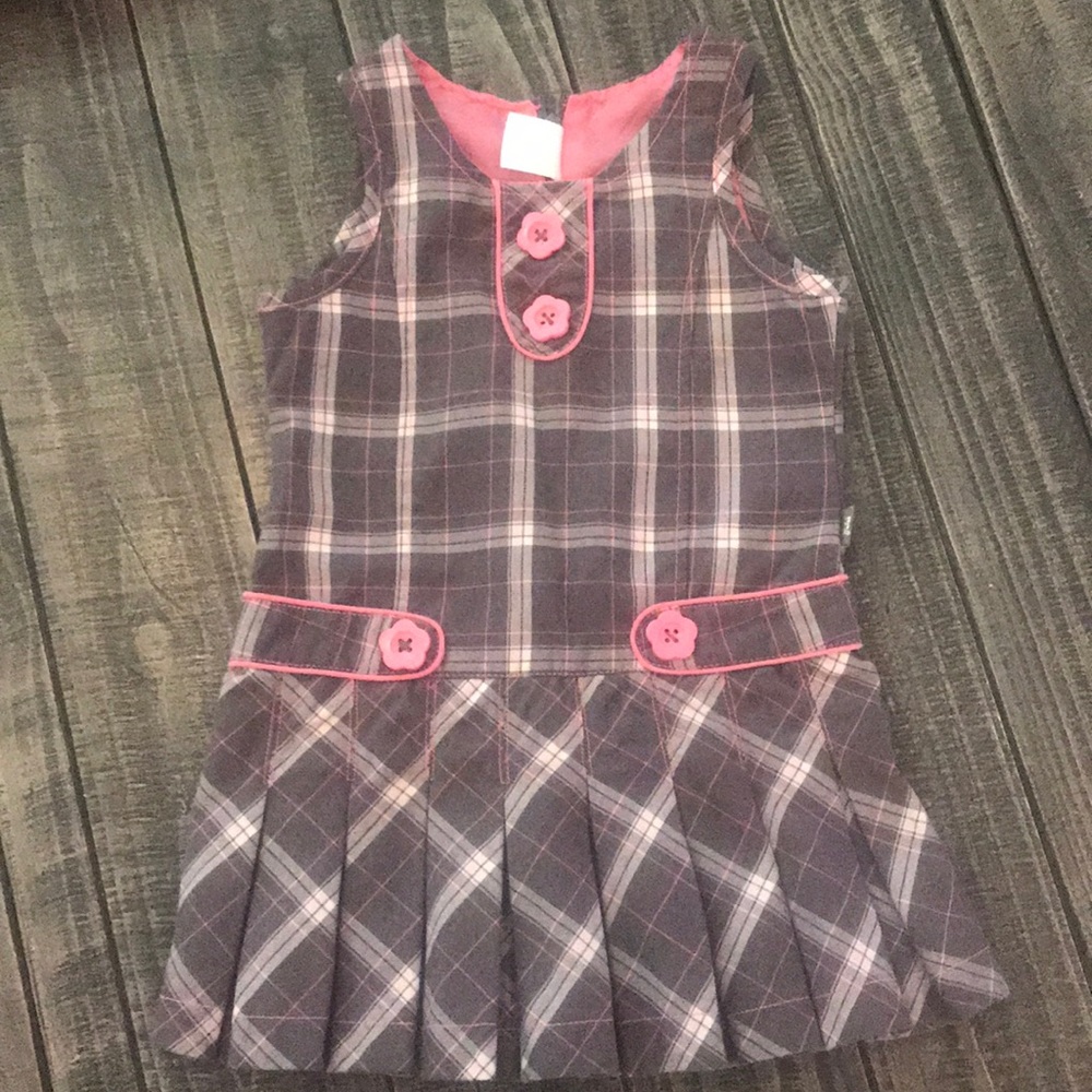 Gray and pink dress